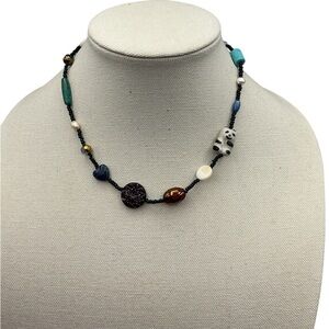 Multicolor Beaded Panda Necklace